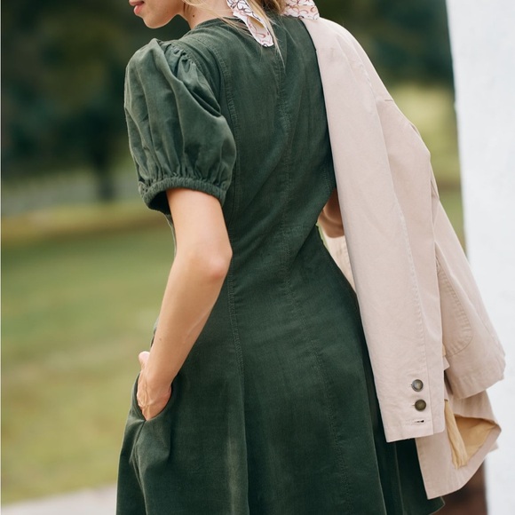 Festival Green zip up dress - Picture 4 of 10